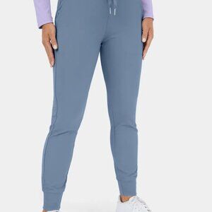 Cloudful® Air High Waisted Drawstring Side Pocket Plain Full Length Joggers